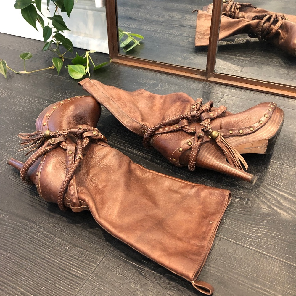 Dolce Vita Platform Leather Boots